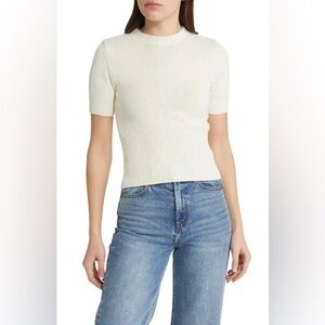 NWOT Rag & Bone Adrienne Short Sleeve Sweater Top
